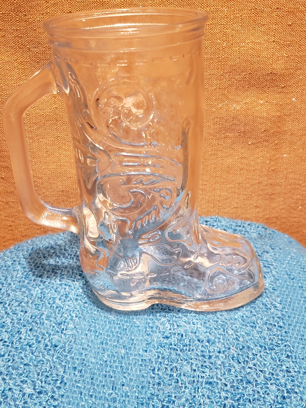 Clear Glass Boot Mug